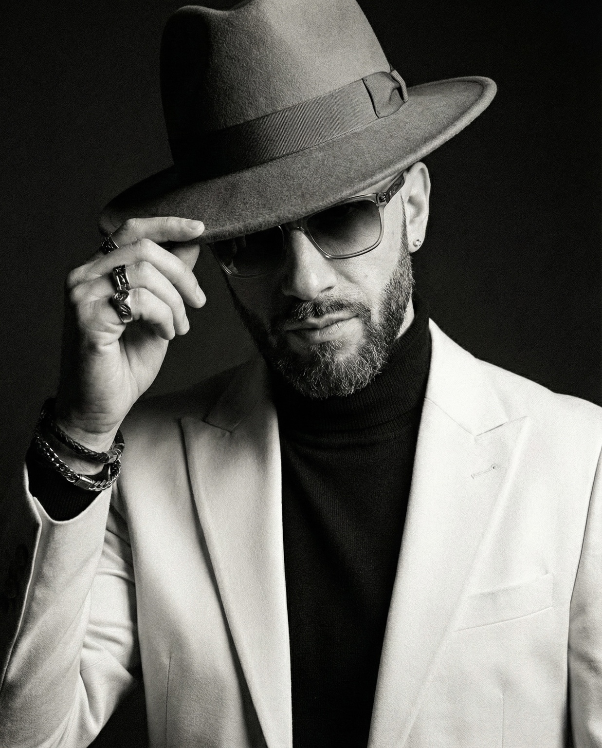 Portrait noir et blanc